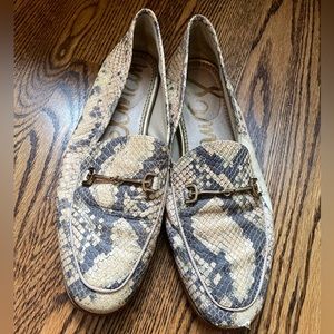 Sam Edelman snakeskin loafers